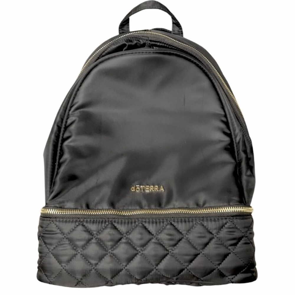 dōTERRA Classy Black gold accents Backpack essential oil holder tablet travel